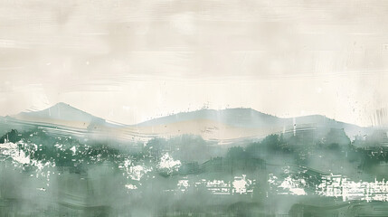 Wandcirkels Japandi stijl Japandi muntgroene minimalistische textuur  © Prasanth