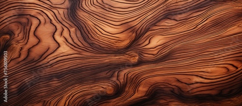 A detailed close up of a piece of Peach wood showcasing a beautiful swirl pattern, resembling a work of art. The unique pattern is reminiscent of a painting in visual arts