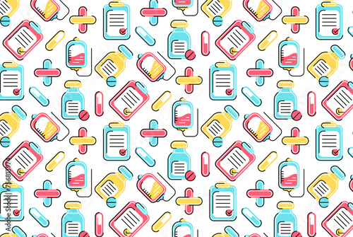 Medical and hospital Pattern Background