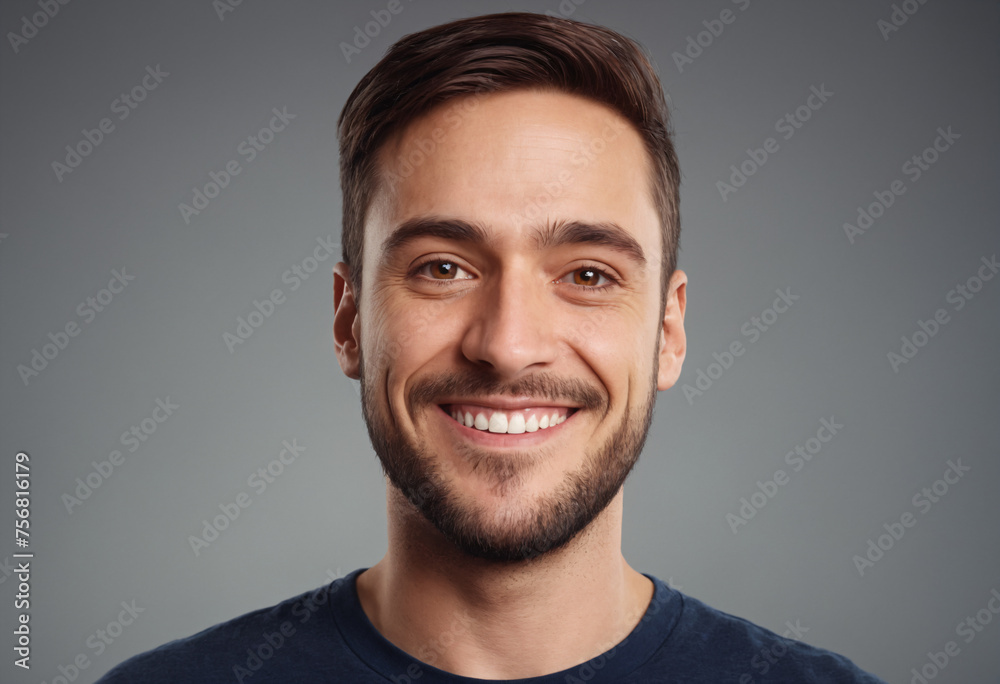 Fototapeta premium Smiling Young Man Portrait