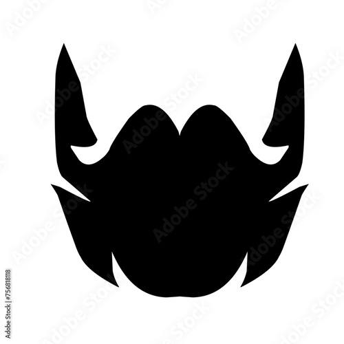 Beard icon vector set. barbershop illustration sign collection. hairdresser symbol.