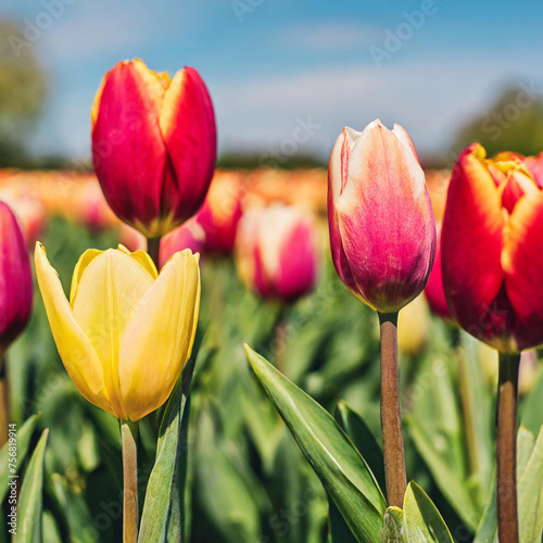 Tulips colorful flowers wallpaper