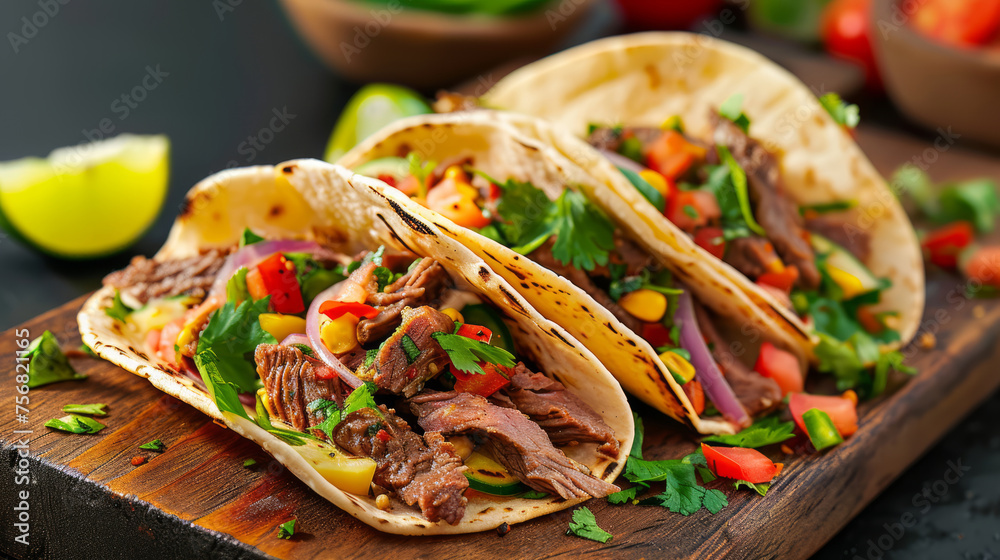 Mexican food - yummy Tacos Mexican food - yummy Tacos