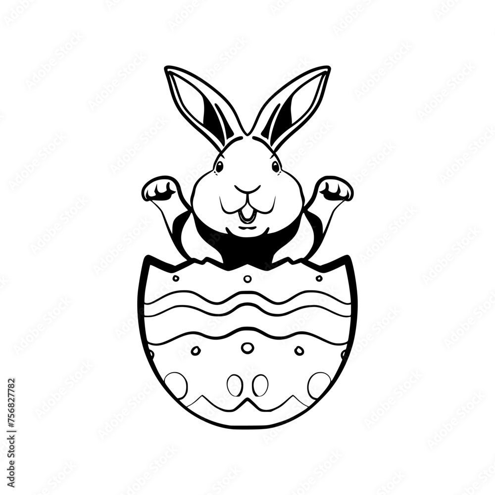 Fototapeta premium ester egg logo design and royalty