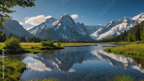  Lake in the Majestic Mountains © ART Forge