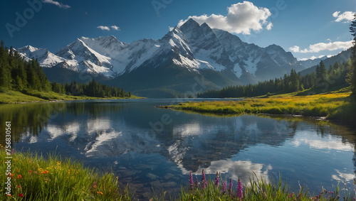  Lake in the Majestic Mountains © LL. Zulfakar Hidayat