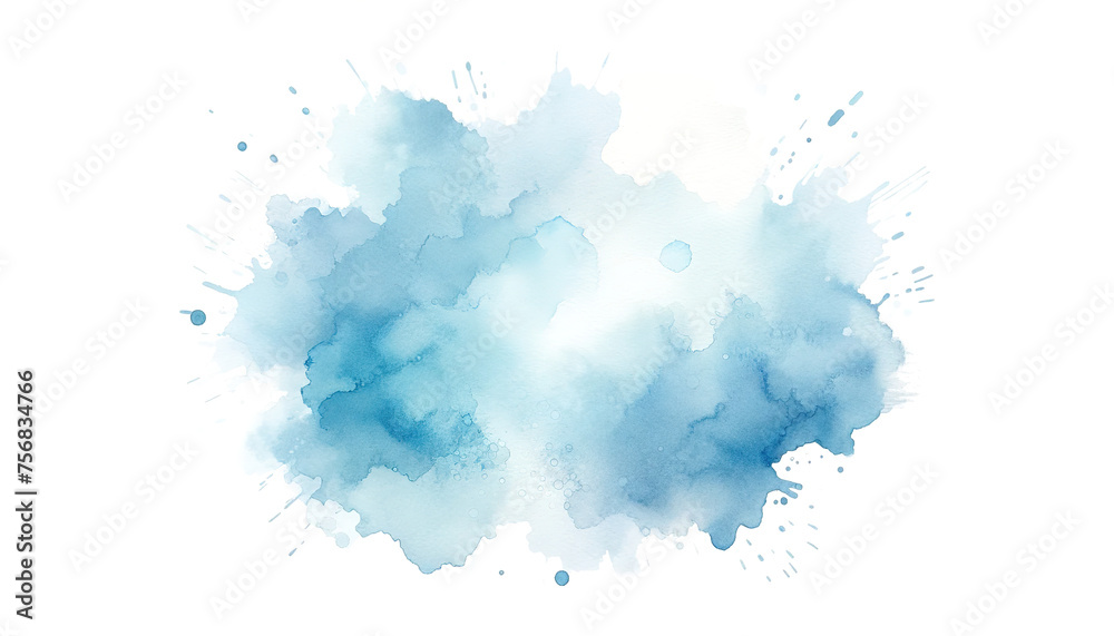 blue watercolor stain	