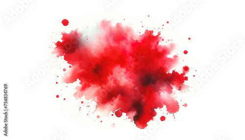 red watercolor stain 