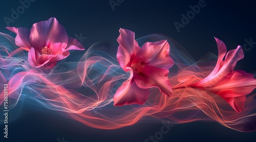 Lebanon cyclamen flower, in the style of realistic chiaroscuro lighting and swirling vortexes