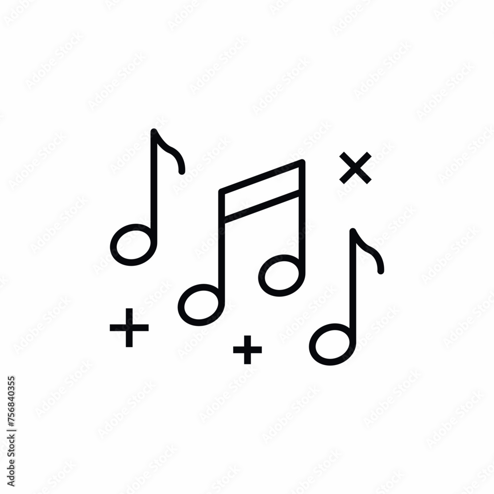Music Melody Rhythm icon vector Music Melody Rhythm icon vector