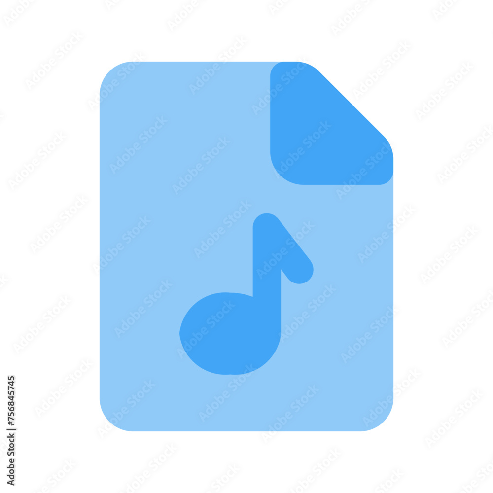 audio file Flat icon