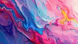 Abstract Multicolored Painting Wallpaper. Contemporary Design Texture. Generative AI, 8K Photo Realistic - Generative AI