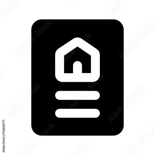 certificate Glyph icon