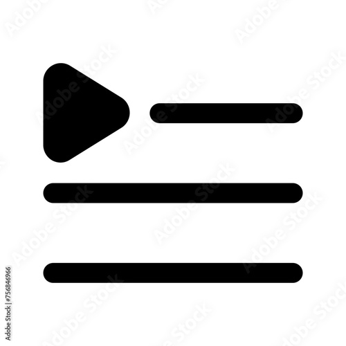 playlist Glyph icon