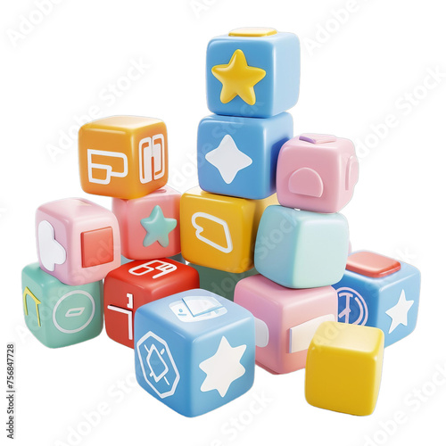 colorful toy blocks for baby
