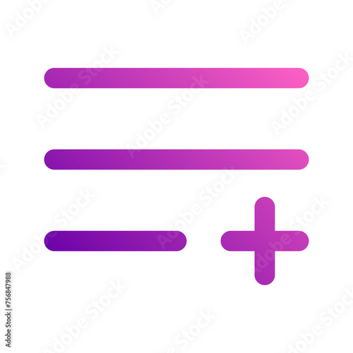 add to playlist Gradient icon