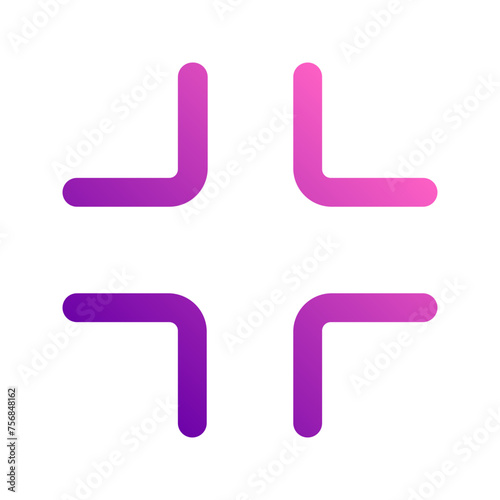 minimize Gradient icon