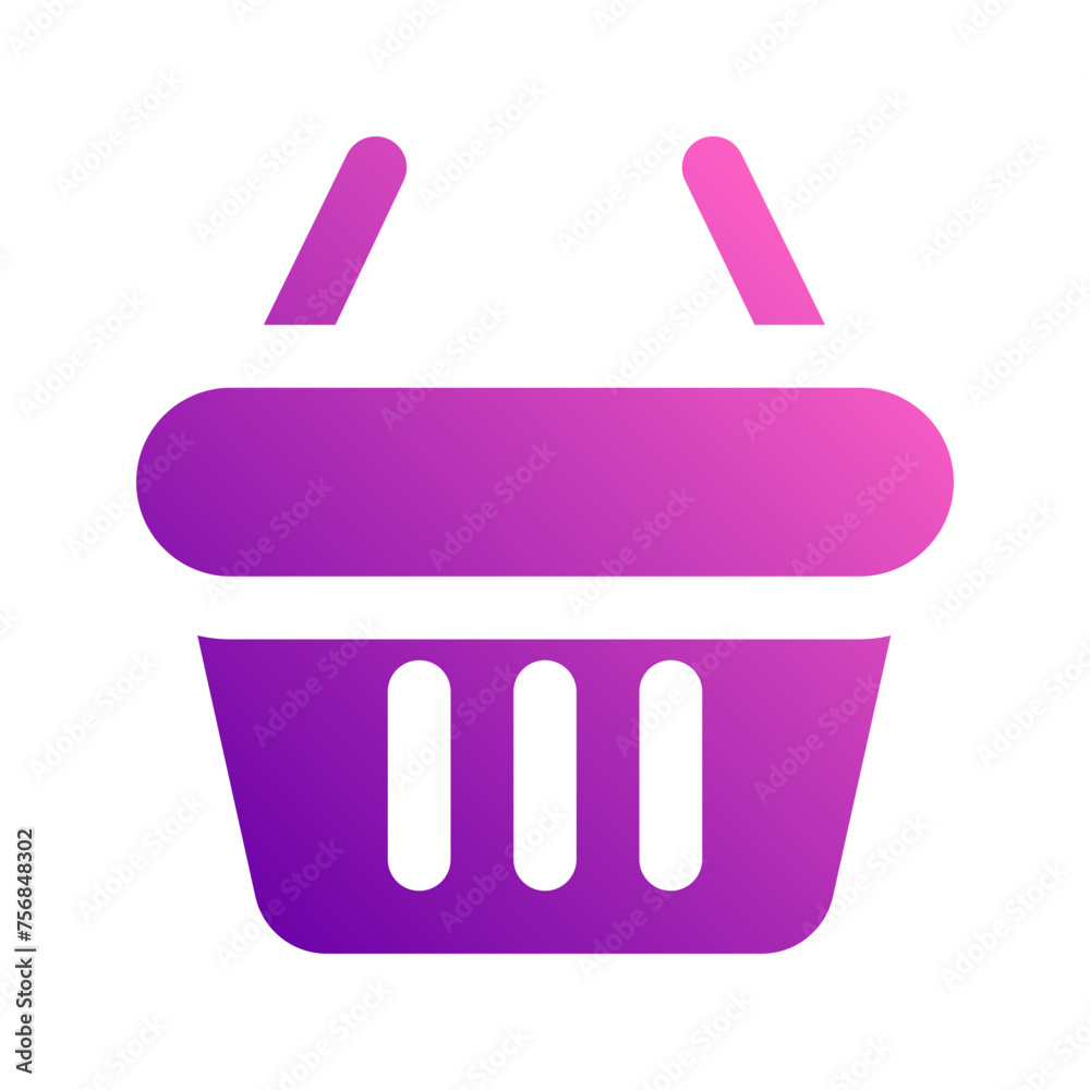 shopping basket Gradient icon shopping basket Gradient icon