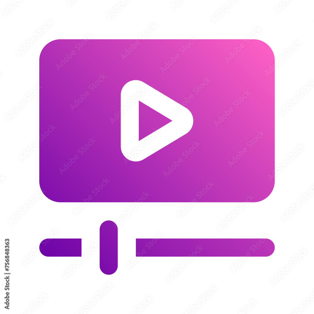 video player Gradient icon video player Gradient icon