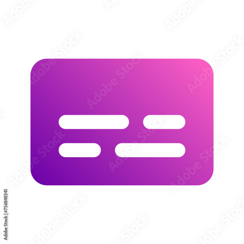 subtitles Gradient icon