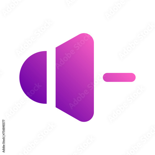 volume down Gradient icon