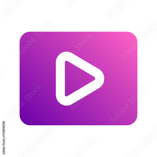 Free Download video Gradient icon - GFXLoad