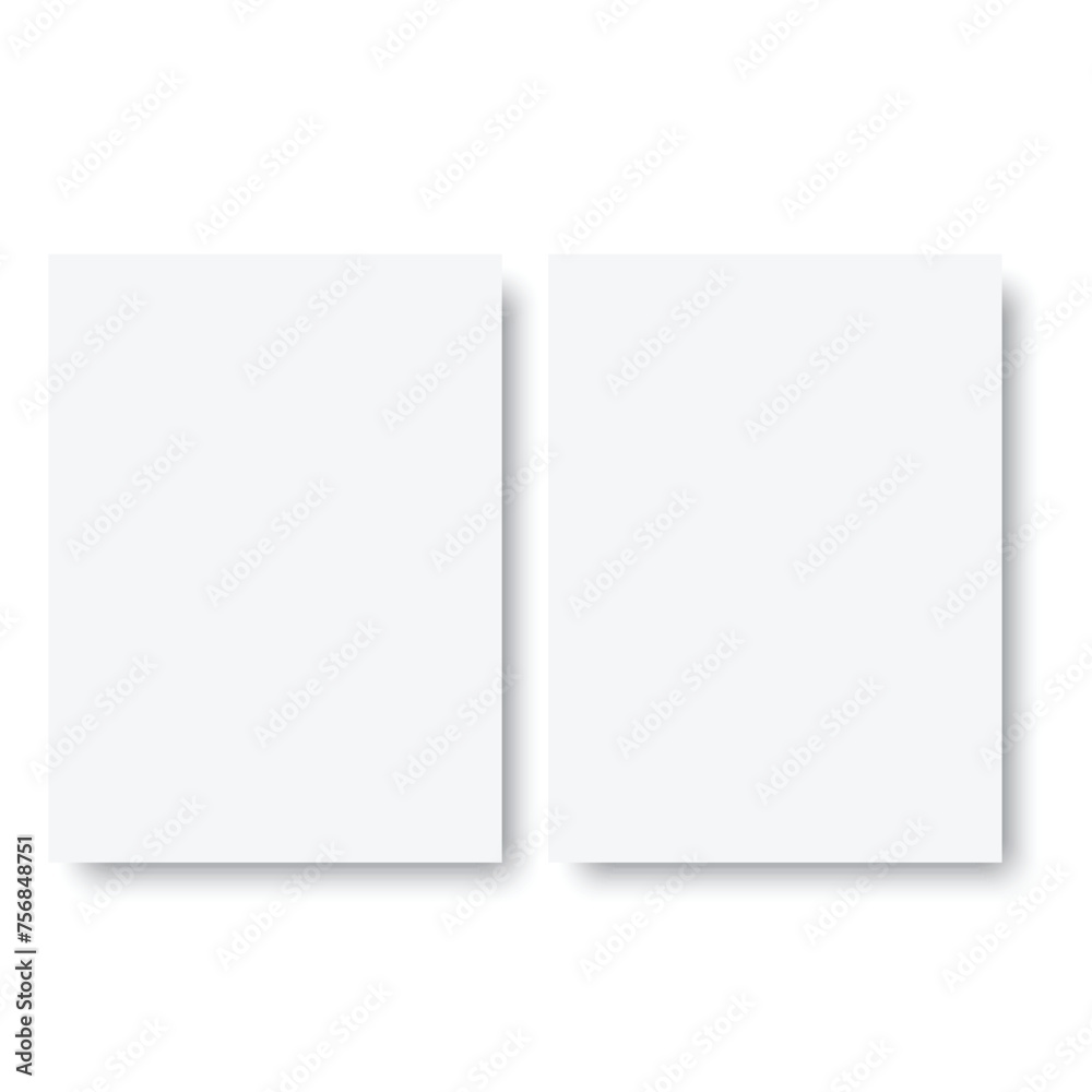 Blank A4 sheet of paper isolated on white background. Vector Blank A4 sheet of paper isolated on white background. Vector