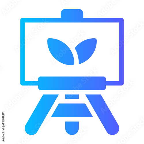 paint canvas gradient icon