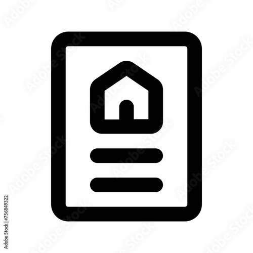 certificate Line icon