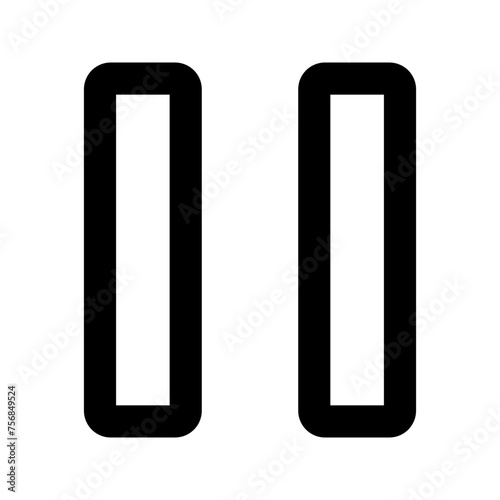 pause button Line icon