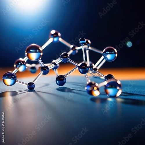 Model of molecular structure  chemistry representation of molecule