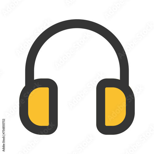 headphone Line color icon