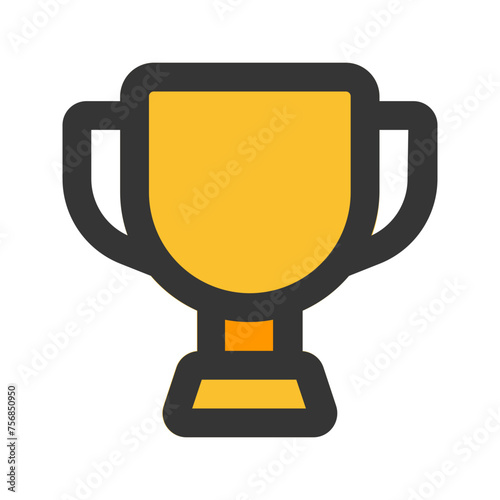 trophy Line color icon