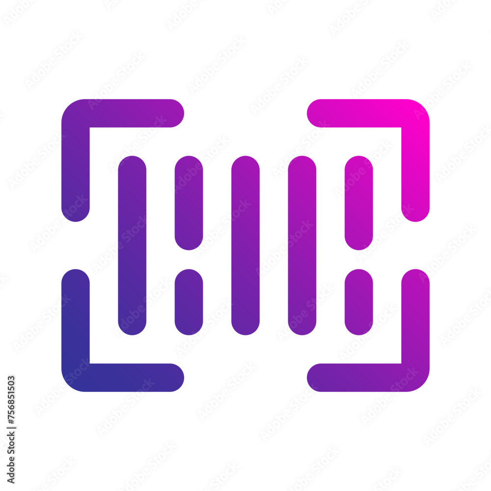 barcode Gradient icon barcode Gradient icon