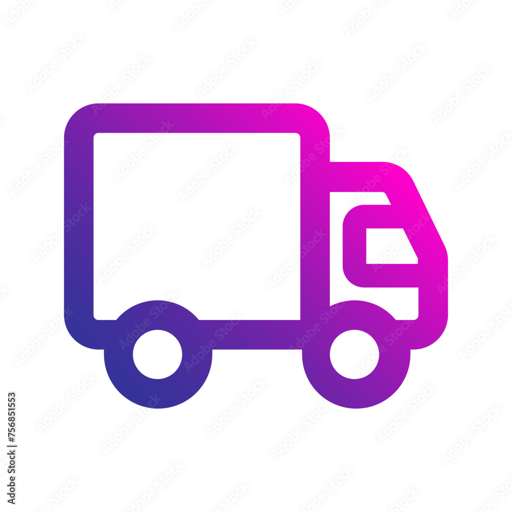 delivery truck Gradient icon