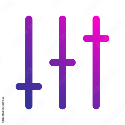 equalizer Gradient icon
