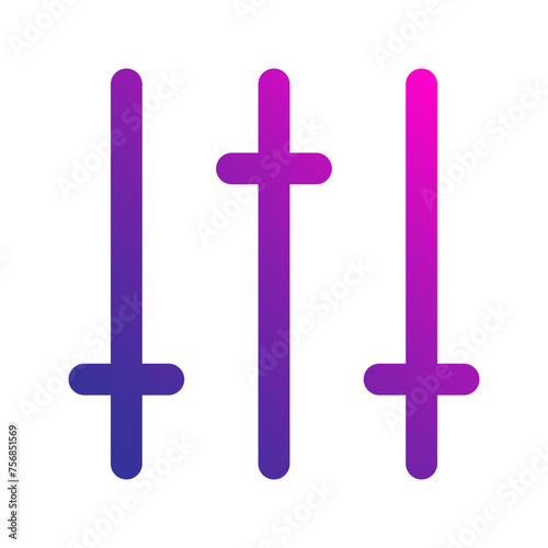 equalizer Gradient icon
