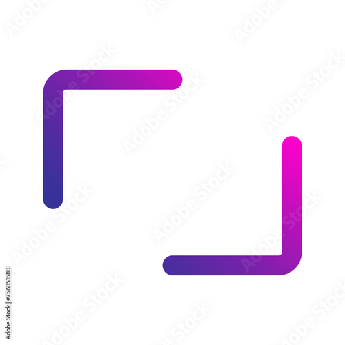 full screen Gradient icon