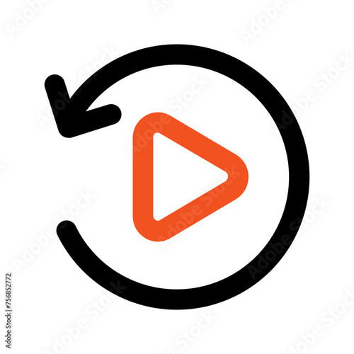 playback Outline color icon