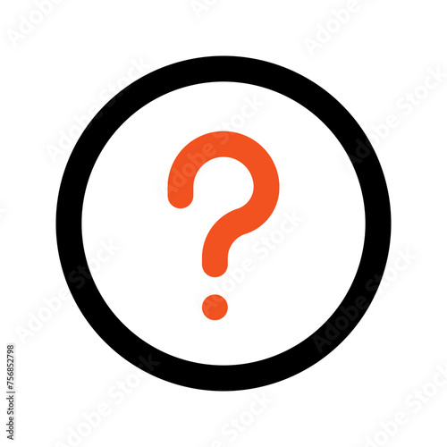 question Outline color icon