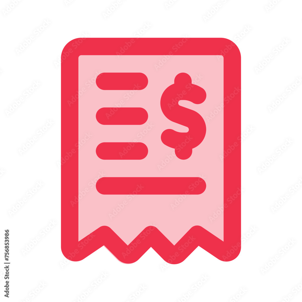 bill Outline color icon bill Outline color icon