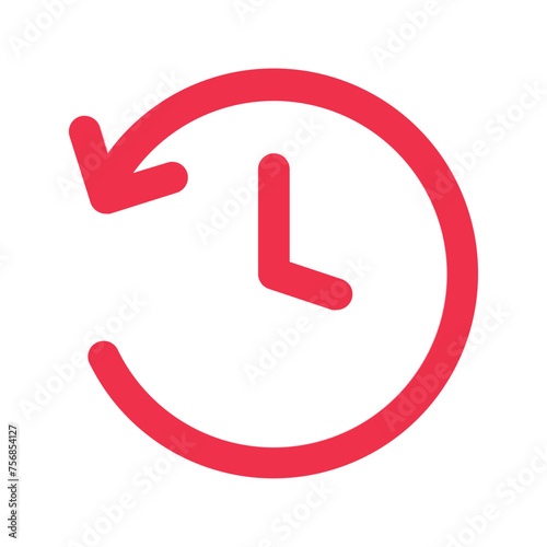 history Outline color icon