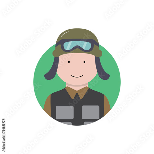 set of icons vector illustration concept line character profession job collection of simple and colored avatar symbols