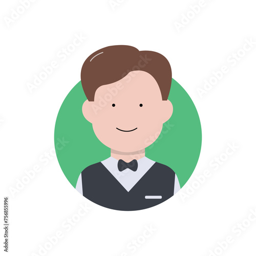 set of icons vector illustration concept line character profession job collection of simple and colored avatar symbols