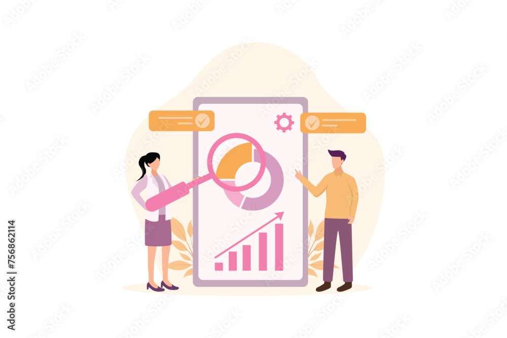 Business Strategy Flat Illustration Design