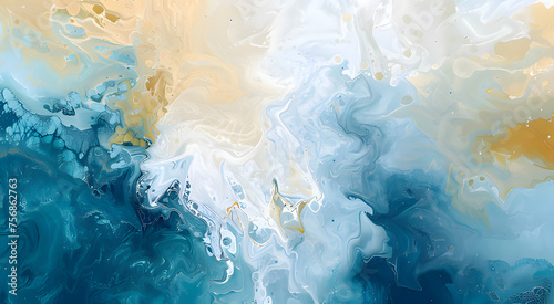 blue water background. Generative AI