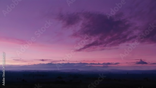 abstract purple sky, Sunset Sky Amidst Dramatic Cloudscape © atosuwan