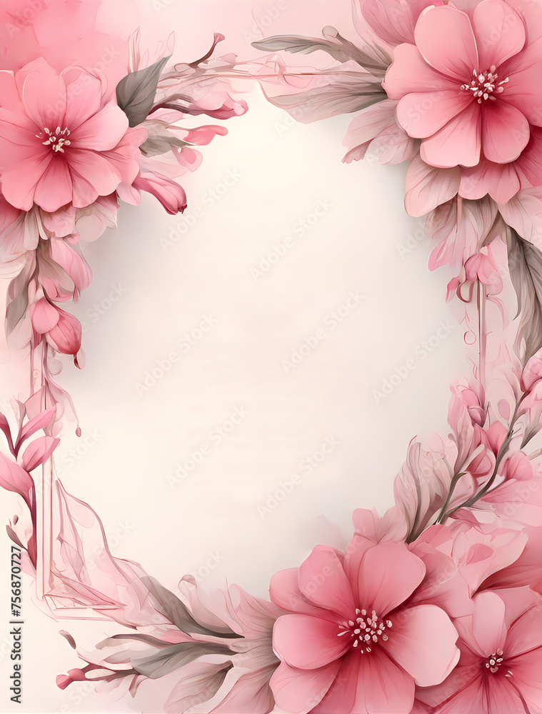 Fototapeta premium Flower templates, wedding invitation background, invitation background