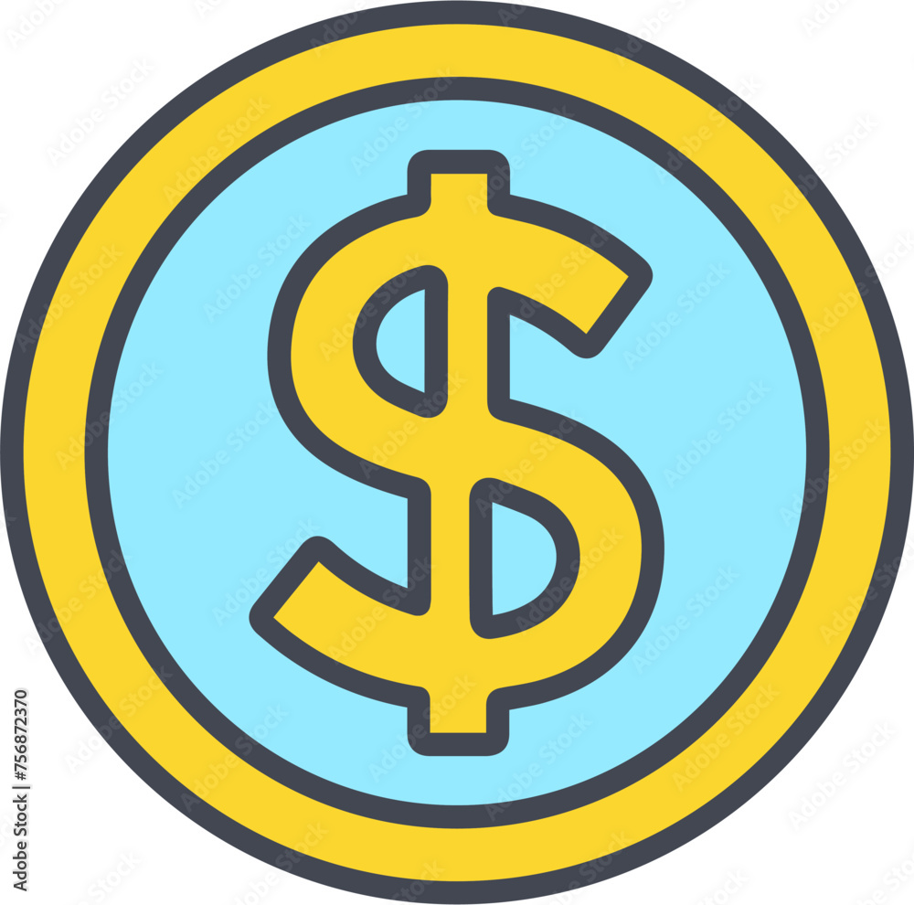 Obraz premium Dollar Symbol Vector Icon