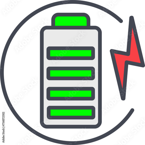 Charge Battery Vector Icon